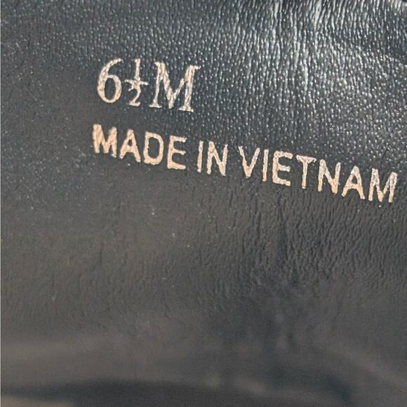 Linea Paolo Thexton Chain Lace Up Ankle Boot Women's Black Size US6.5M EU37 - Picture 6 of 12